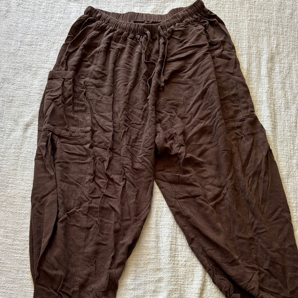 Women's Brown Wide Leg Pants